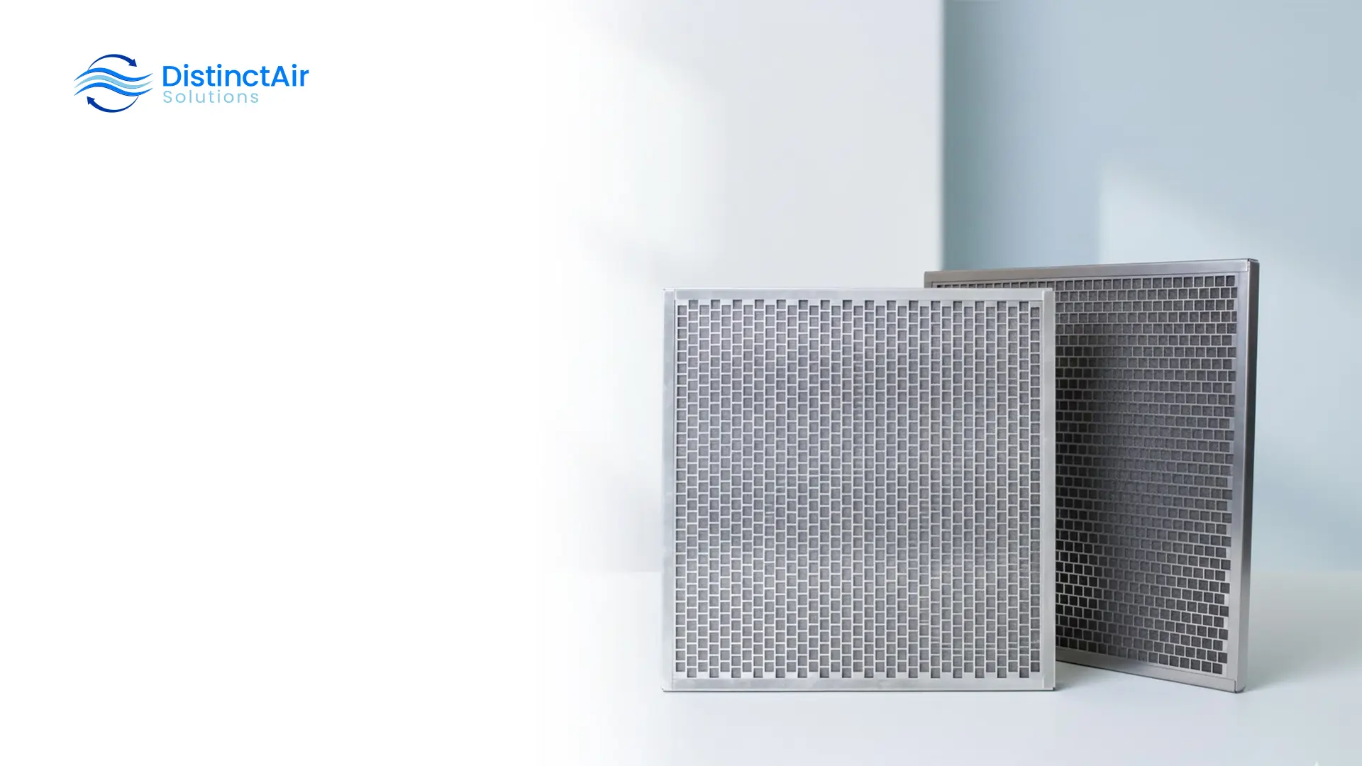 Reusable furnace filters with grid-pattern design, front and angled view