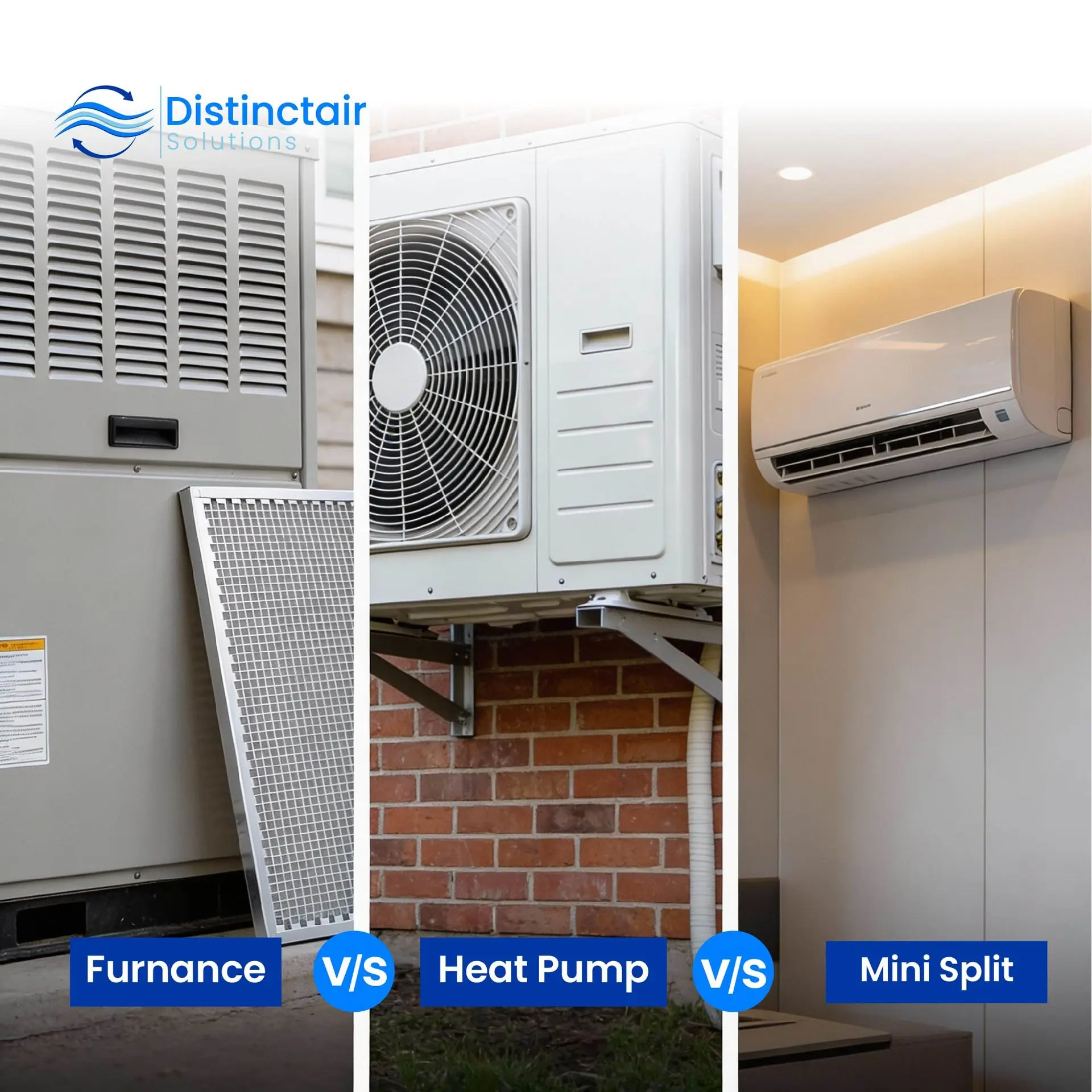 Heat Pump vs Furnace vs Mini Split