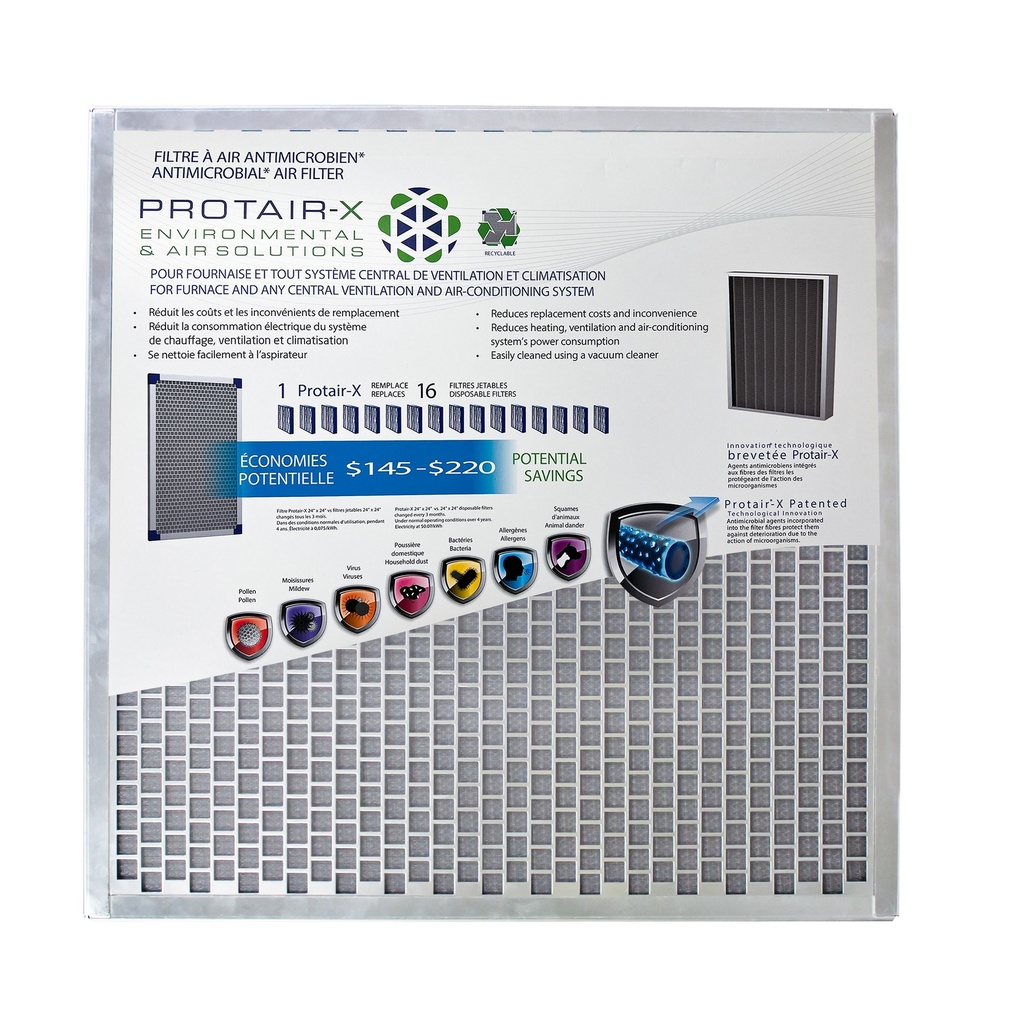 Protair-X air filter 20x20x1